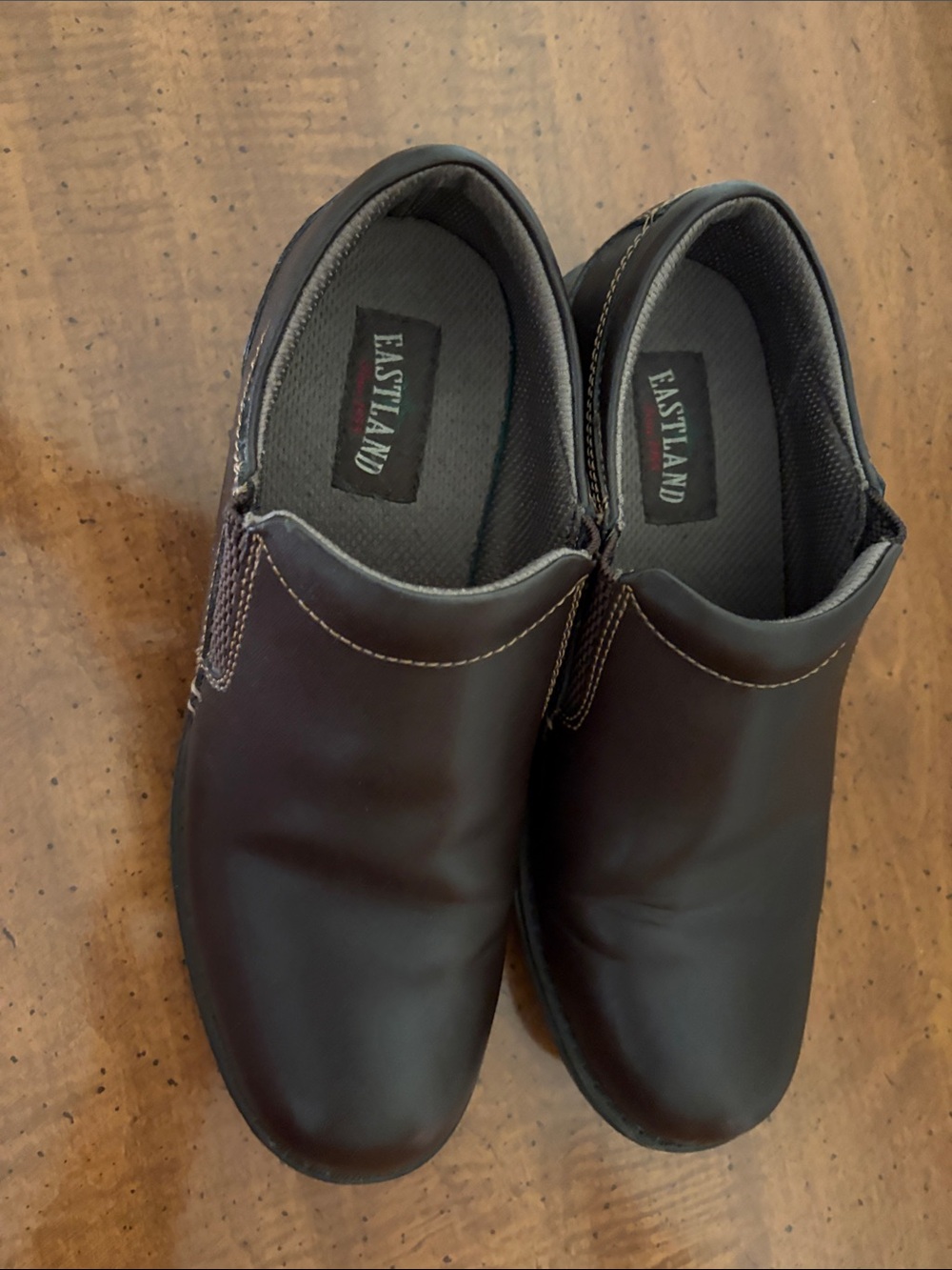 Eastland Women’s Slip-On Loafers in Dark Brown Leather